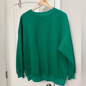 Green womens sweatshirt